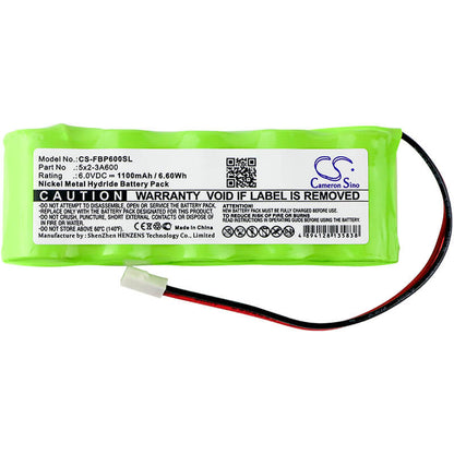 6.0V, 1100mAh, Ni-MH Battery fits Fluke, Analyzers Memobox, Memobox, 6.6Wh