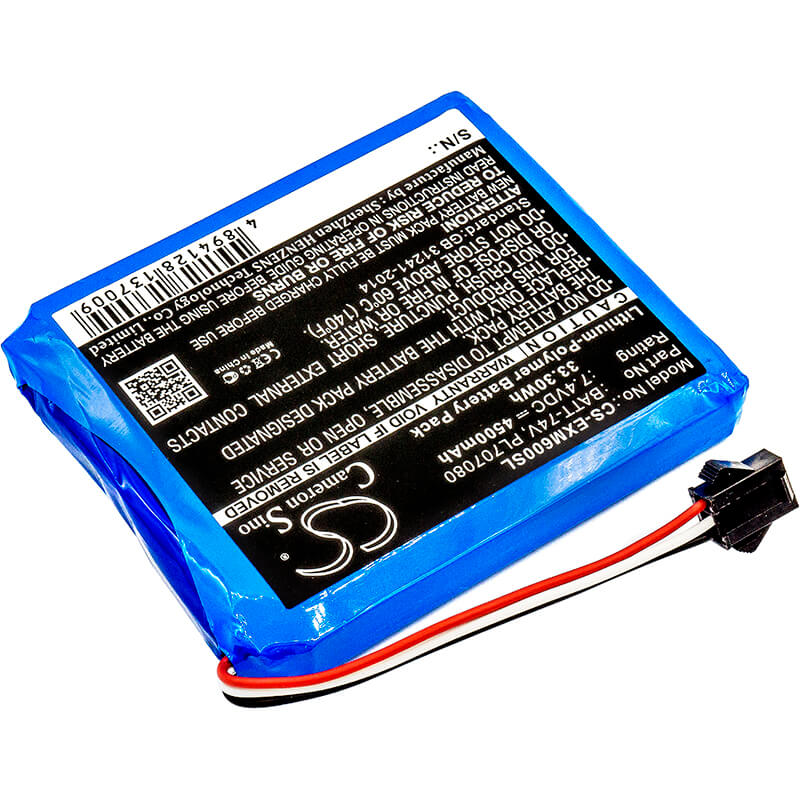 7.4V, 4500mAh, Li-Polymer Battery fits Extech, Ms6000, Ms6000 Oscilloscopes, 33.3Wh