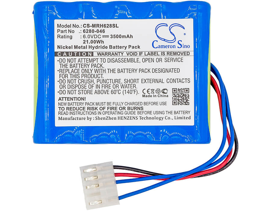 6.0V, 3500mAh, Ni-MH Battery fits Monarch, Bbl, Bbx, 21Wh