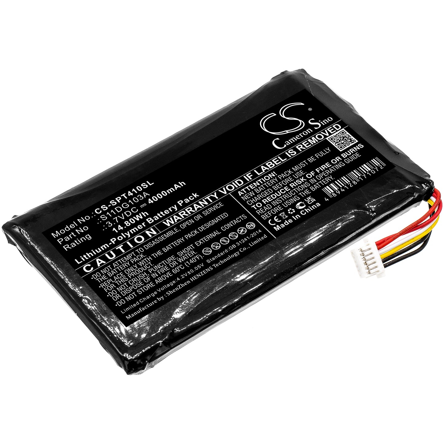 3.7V, 4000mAh, Li-Polymer Battery fits Trimble, Juno 5, Juno T41, 14.8Wh