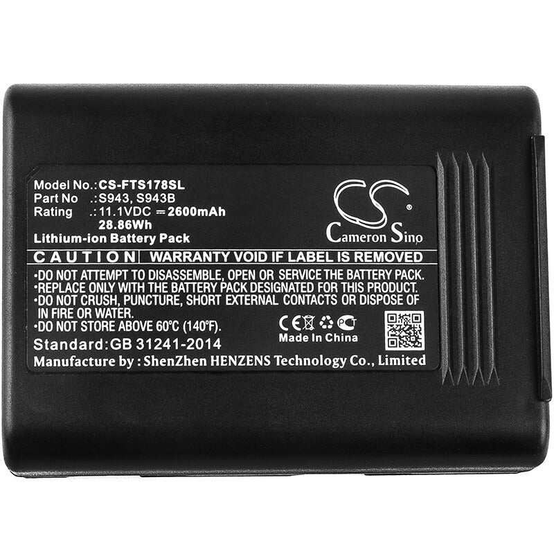 11.1V, 2600mAh, Li-ion Battery fits Fitel, S121a, S121m4, 28.86Wh
