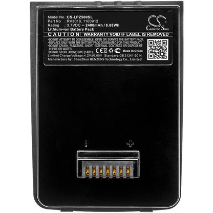 3.7V, 2400mAh, Li-ion Battery fits Leica, Zeno 5, Zeno 5 Gis Data Collection, 8.88Wh