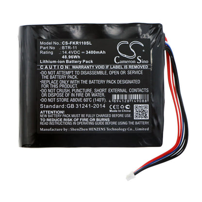 14.4V, 3400mAh, Li-ion Battery fits Fujikura, Fsm-21s, Fsm-22s, 48.96Wh