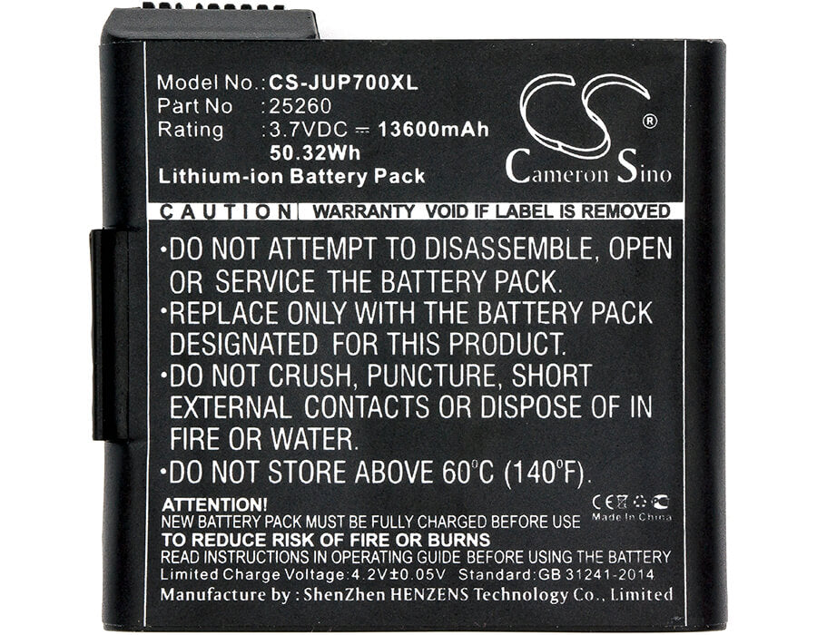 3.7V, 13600mAh, Li-ion Battery fits Juniper, Mesa 2, Ms2, 50.32Wh