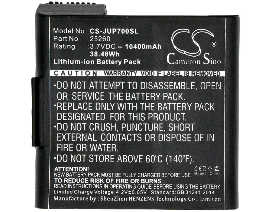 3.7V, 10400mAh, Li-ion Battery fits Sokkia, Shc5000, 38.48Wh