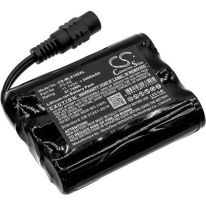 11.1V, 3400mAh, Li-ion Battery fits Minelab, Sovereign Xs, 37.74Wh