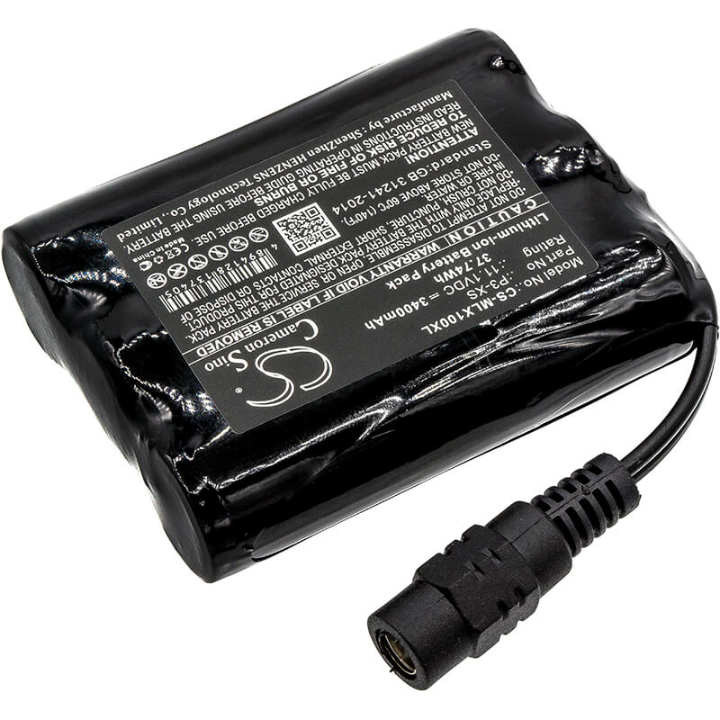 11.1V, 3400mAh, Li-ion Battery fits Minelab, Sovereign Xs, 37.74Wh