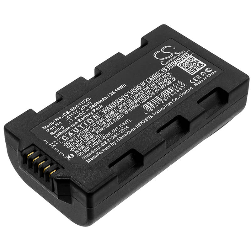 7.4V, 3400mAh, Li-ion Battery fits Sokkia, Juniper Mesa Field, Topcon Tesla, 25.16Wh