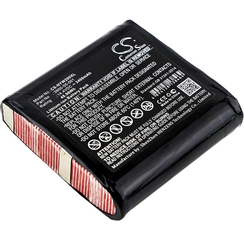14.4V, 3400mAh, Li-ion Battery fits Noyes, W2003m, 48.96Wh