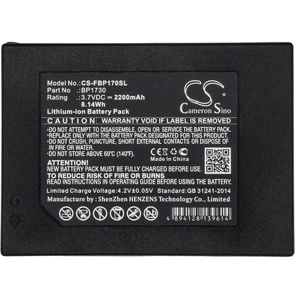 3.7V, 2200mAh, Li-ion Battery fits Fluke, 1730, 1730 Energie Logger, 8.14Wh