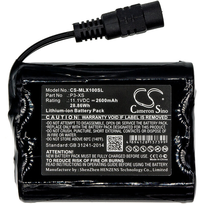 11.1V, 2600mAh, Li-ion Battery fits Minelab, Sovereign Xs, 28.86Wh