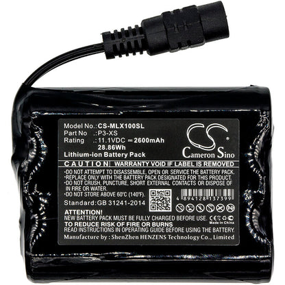 11.1V, 2600mAh, Li-ion Battery fits Minelab, Sovereign Xs, 28.86Wh