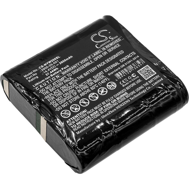 14.4V, 2600mAh, Li-ion Battery fits Noyes, W2003m, 37.44Wh