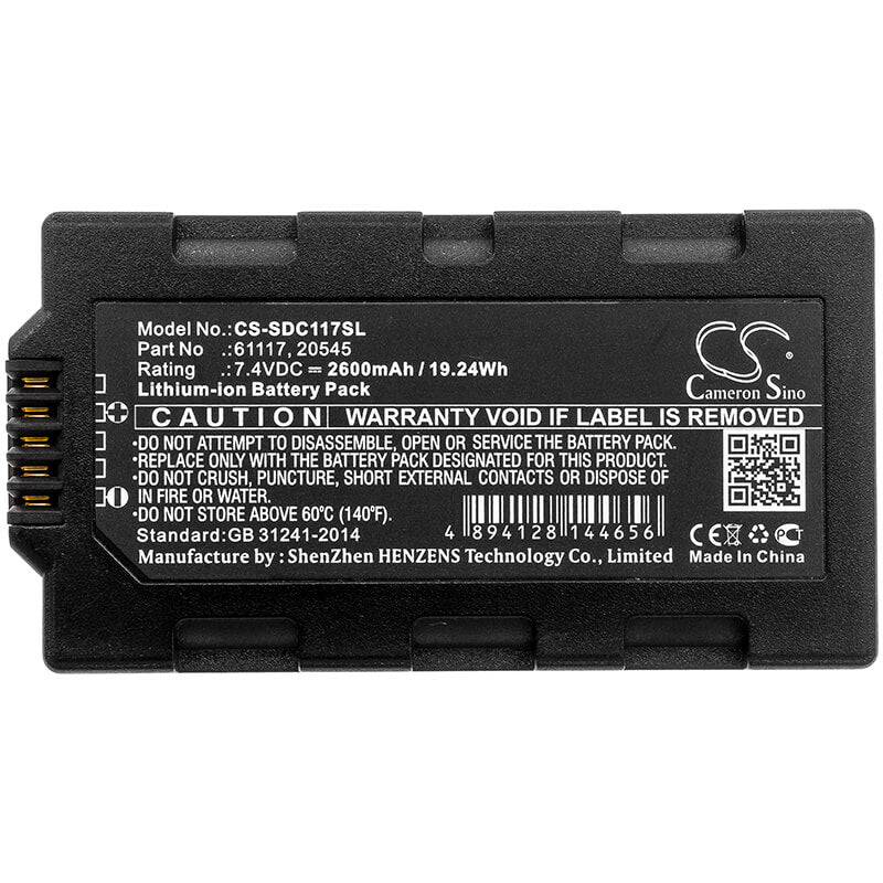 7.4V, 2600mAh, Li-ion Battery fits Sokkia, Juniper Mesa Field, Topcon Tesla, 19.24Wh