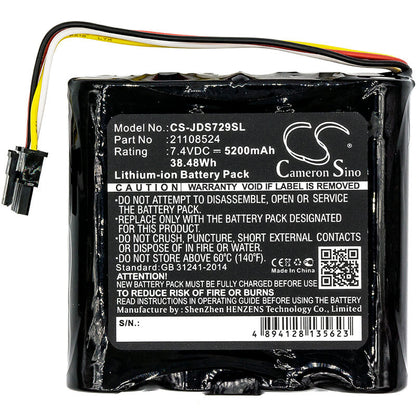 7.4V, 5200mAh, Li-ion Battery fits Jdsu, 21100729 000, 21129596 000, 38.48Wh