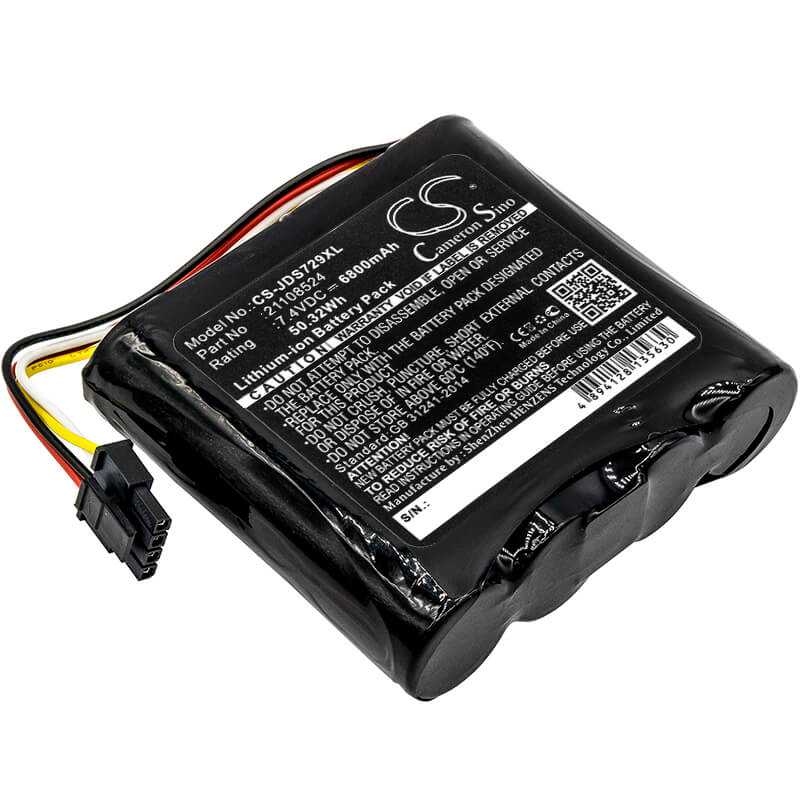 7.4V, 6800mAh, Li-ion Battery fits Jdsu, 21100729 000, 21129596 000, 50.32Wh