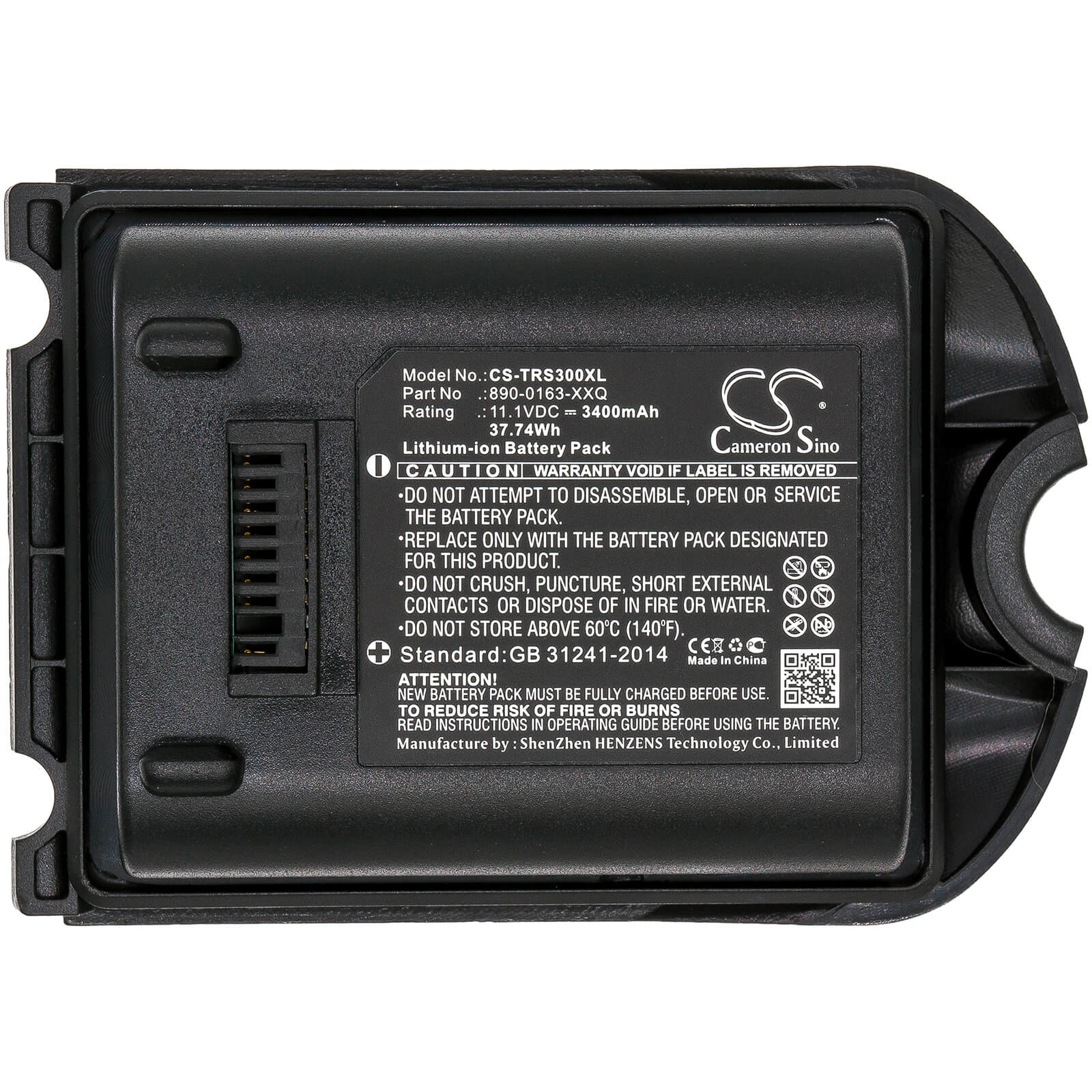 11.1V, 3400mAh, Li-ion Battery fits Trimble, Ranger 3, Ranger 3l, 37.74Wh