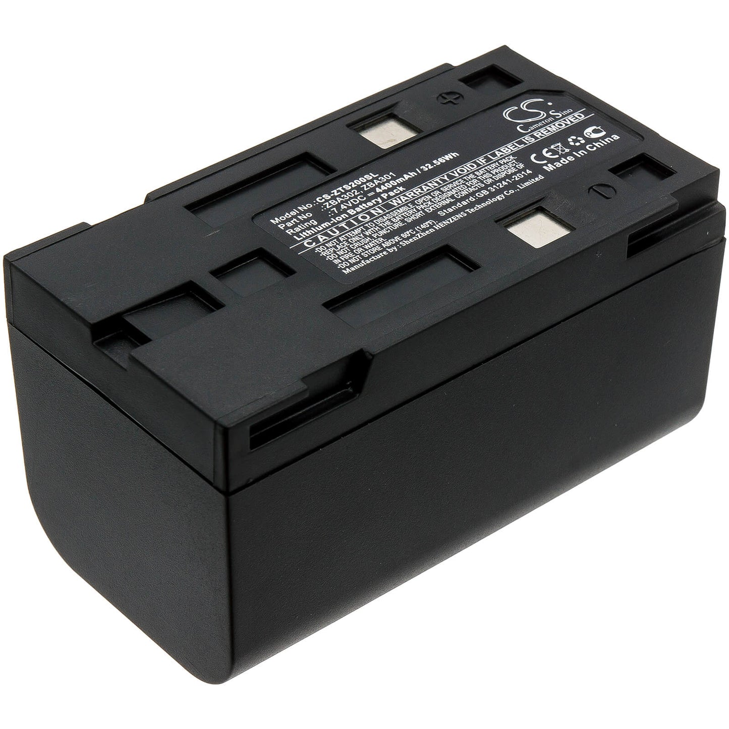 7.4V, 4400mAh, Li-ion Battery fits Geomax, Zipp10, Zoom 20, 32.56Wh
