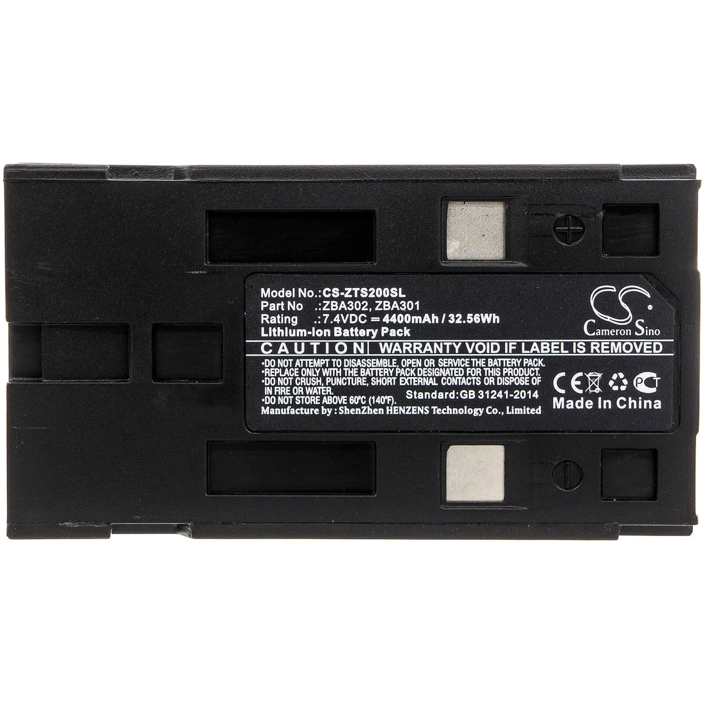 7.4V, 4400mAh, Li-ion Battery fits Geomax, Zipp10, Zoom 20, 32.56Wh
