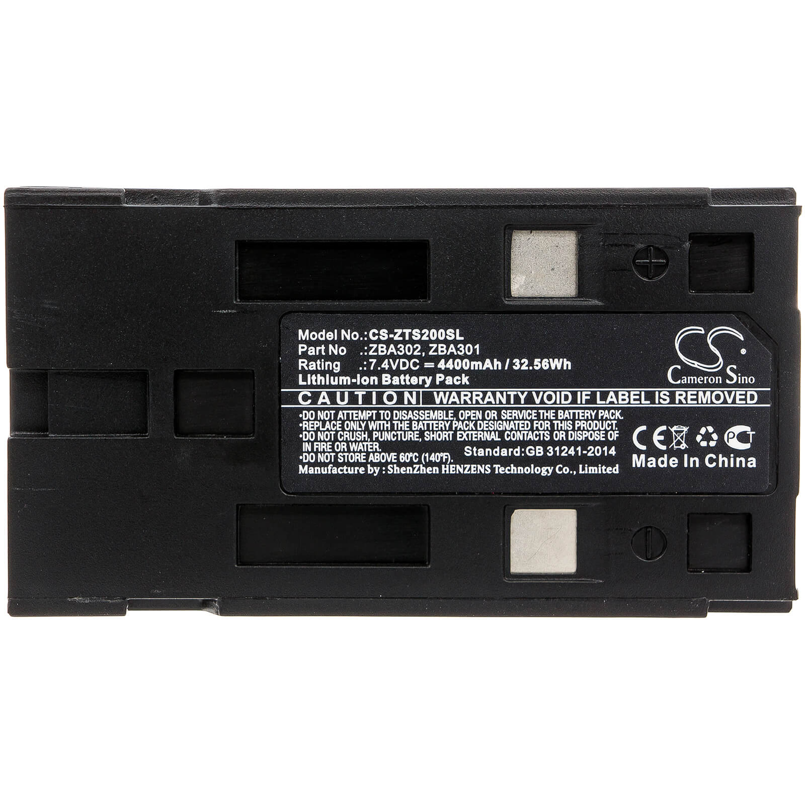 7.4V, 4400mAh, Li-ion Battery fits Geomax, Zipp10, Zoom 20, 32.56Wh
