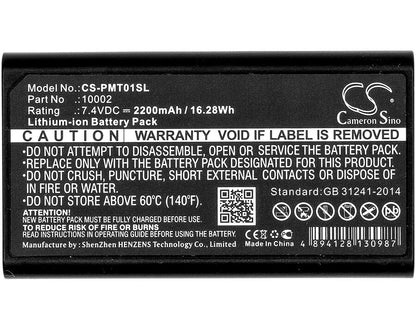 7.4V, 2200mAh, Li-ion Battery fits Pentax, Gps Rtk, 16.28Wh