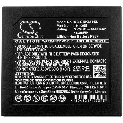 3.7V, 4400mAh, Li-ion Battery fits Ge, Dpi 620/g, Druck Dpi620 Genii, 16.28Wh