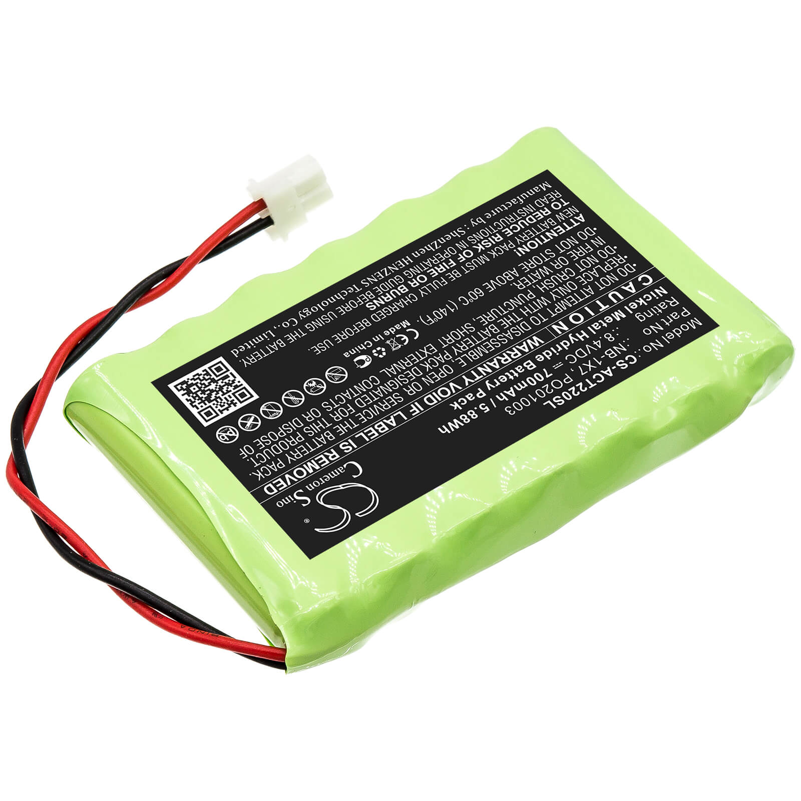 8.4V, 700mAh, Ni-MH Battery fits Acutrac, 22 Pro, 22pro Mkii, 5.88Wh