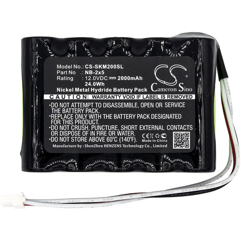 12.0V, 2000mAh, Ni-MH Battery fits Emitor, Satlook Micro Hd, 24Wh