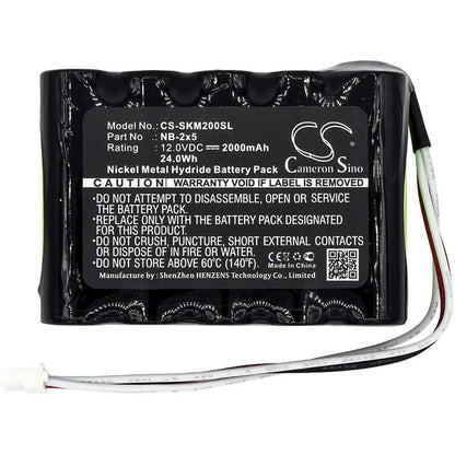 12.0V, 2000mAh, Ni-MH Battery fits Emitor, Satlook Micro Hd, 24Wh