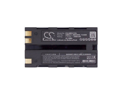 7.4V, 3400mAh, Li-ion Battery fits Leica, Atx1200, Atx900, 25.16Wh