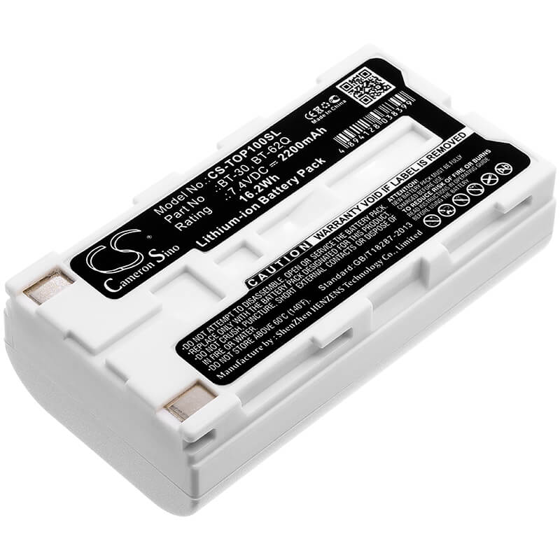 7.4V, 2200mAh, Li-ion Battery fits Topcon, Fc100, Fc-100, 16.28Wh