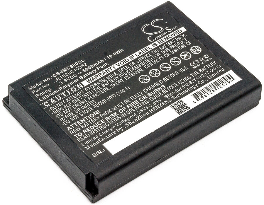 3.8V, 5000mAh, Li-Polymer Battery fits Idata, Mc70, Mc90hc, 19Wh