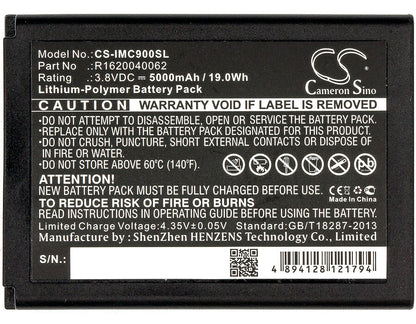 3.8V, 5000mAh, Li-Polymer Battery fits Idata, Mc70, Mc90hc, 19Wh