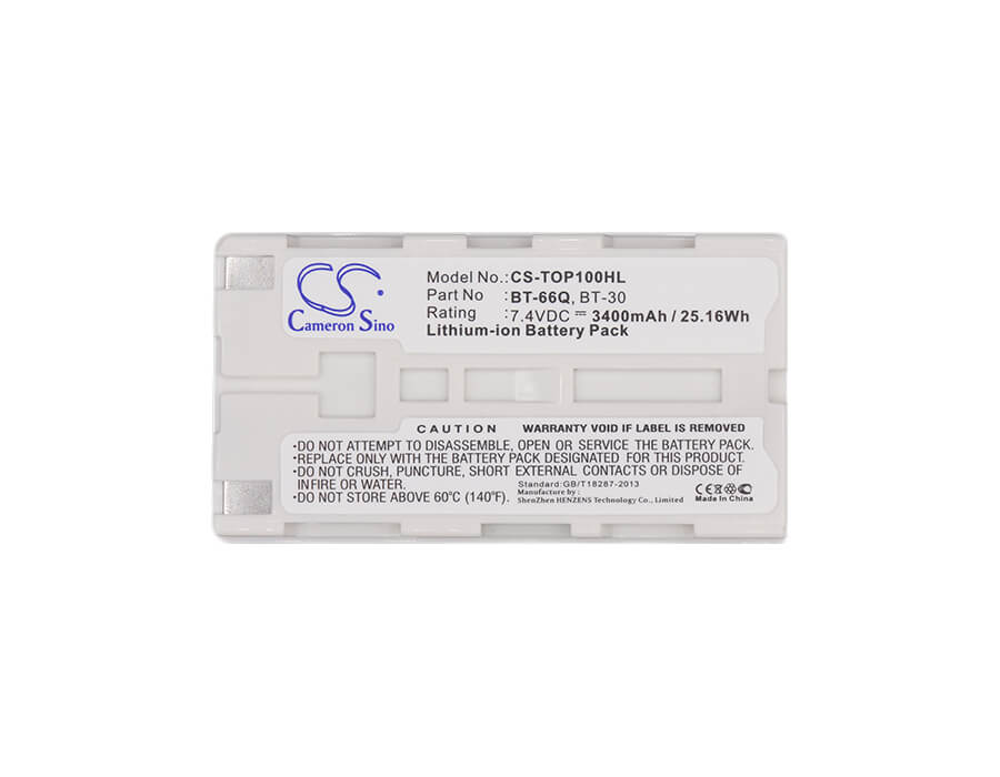 7.4V, 3400mAh, Li-ion Battery fits Sokkia, Shc250, Shc250 Data Collector, 25.16Wh