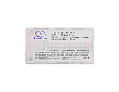 7.4V, 3400mAh, Li-ion Battery fits Sokkia, Shc250, Shc250 Data Collector, 25.16Wh