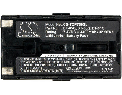 7.4V, 4400mAh, Li-ion Battery fits Topcon, Fc100, Fc-100, 32.56Wh