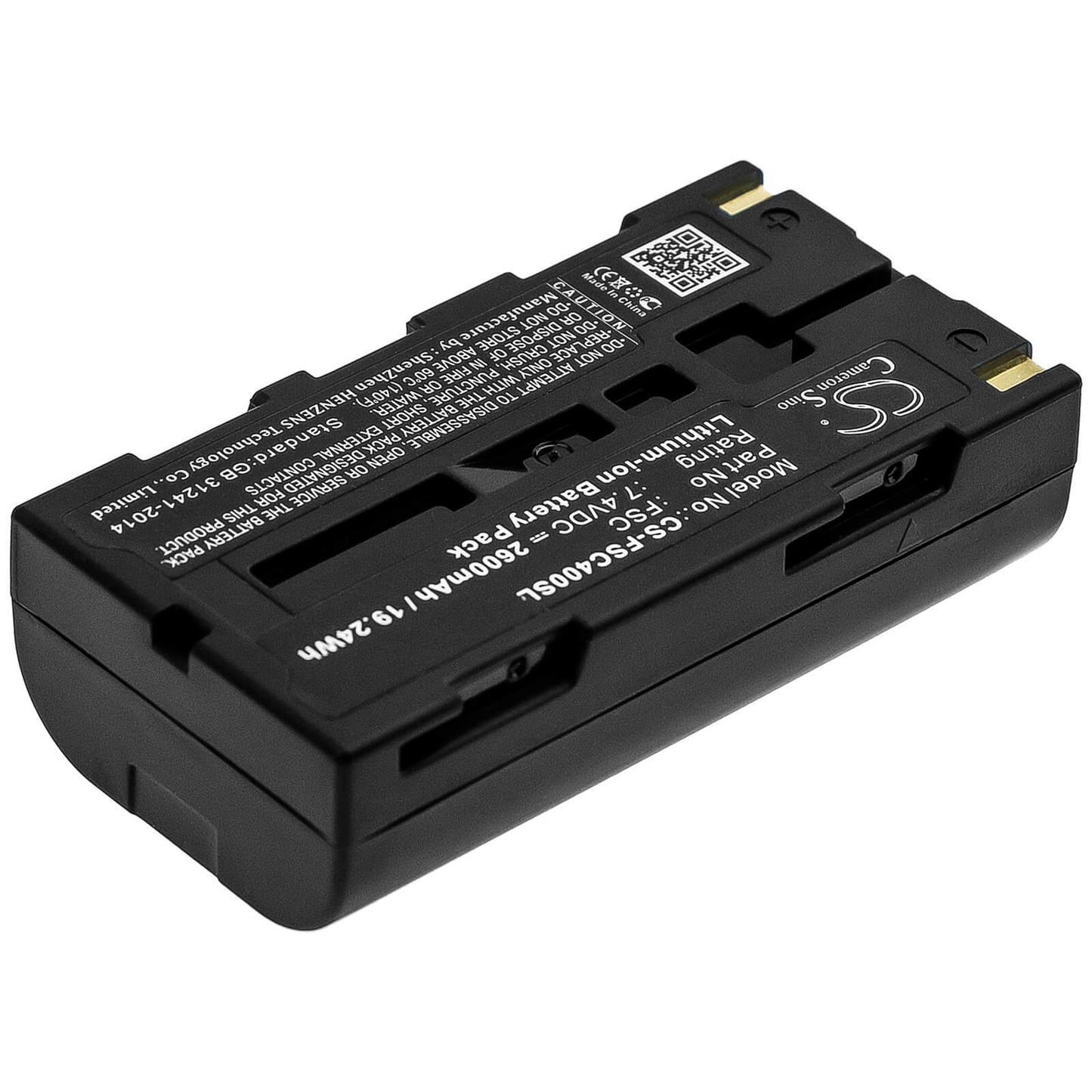 7.4V, 2600mAh, Li-ion Battery fits Fuji, Fsc, Fsc3, 19.24Wh