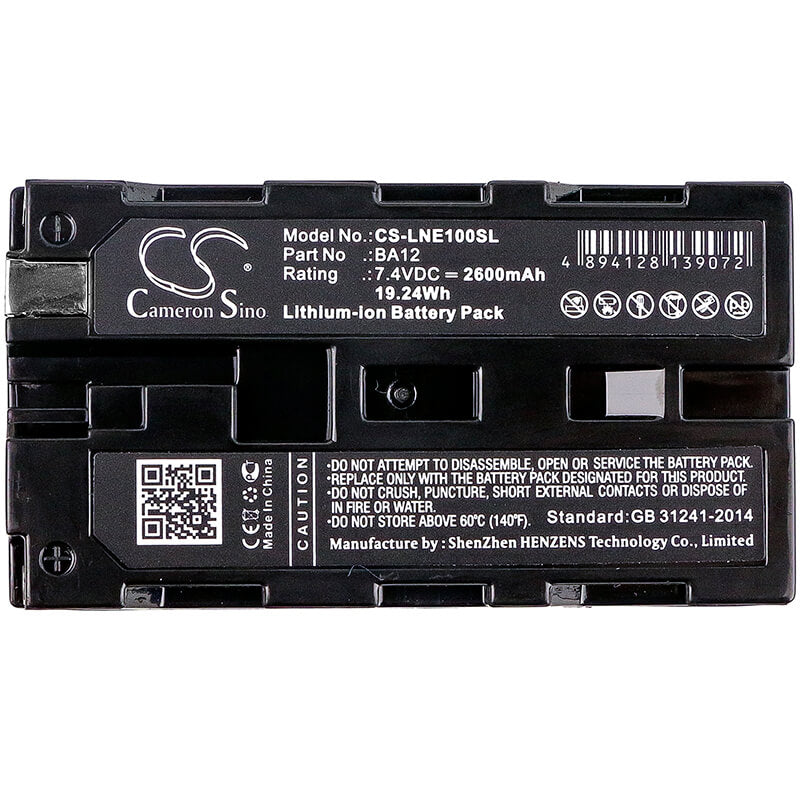7.4V, 2600mAh, Li-ion Battery fits Line 6, James Tyler Variax, Jtv Guitar, 19.24Wh