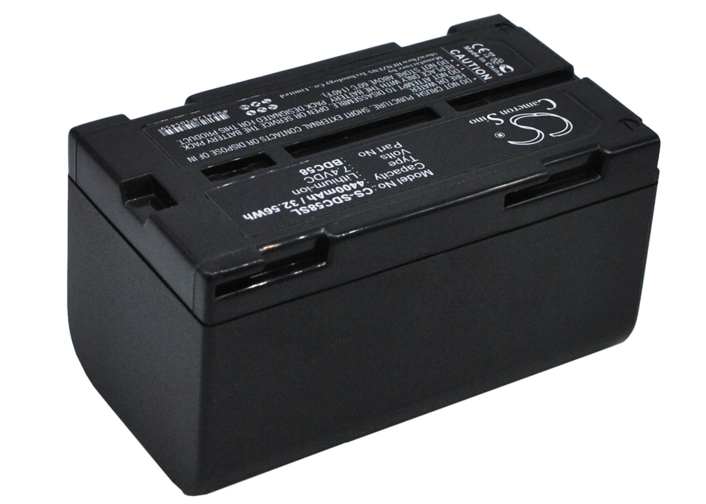 7.4V, 4400mAh, Li-ion Battery fits Sokkia, Cx, Cx Total Stations, 32.56Wh