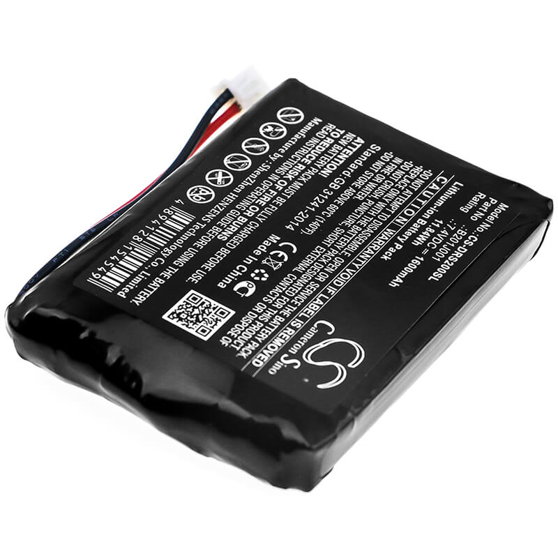 7.4V, 1600mAh, Li-ion Battery fits Deviser, Ds2000, 11.84Wh