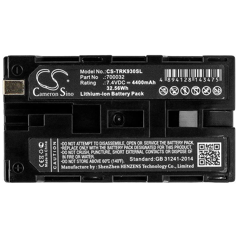 7.4V, 4400mAh, Li-ion Battery fits Tsi, 8532, Aerotrak 9036-01, 32.56Wh