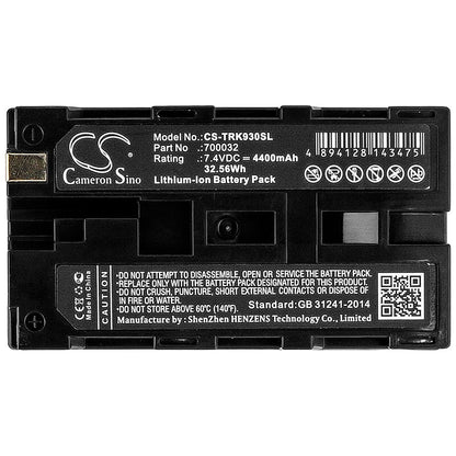 7.4V, 4400mAh, Li-ion Battery fits Tsi, 8532, Aerotrak 9036-01, 32.56Wh