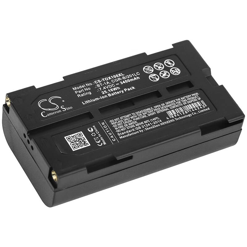 7.4V, 3400mAh, Li-ion Battery fits Topcon, Gp-sx1, Sx-1, 25.16Wh