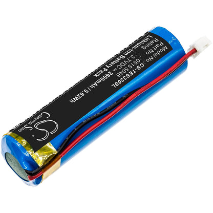 3.7V, 2600mAh, Li-ion Battery fits Testo, 320 Combustion Analyzer, 9.62Wh