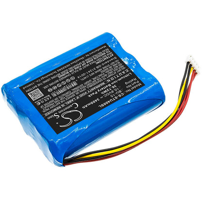 10.8V, 3400mAh, Li-ion Battery fits Sumitomo, T400s, T-400s, 36.72Wh