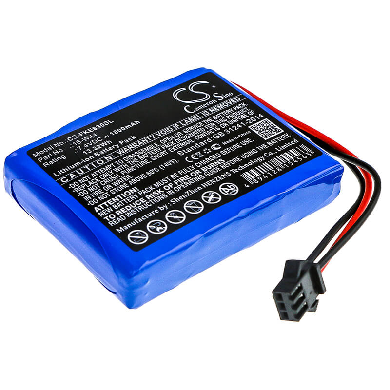 7.4V, 1800mAh, Li-ion Battery fits Fluke, 830, 13.32Wh