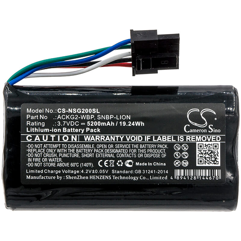 3.7V, 5200mAh, Li-ion Battery fits Netscout, Aircheck G2, Aircheck G2 Wlan Tester, 19.24Wh