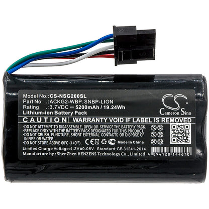 3.7V, 5200mAh, Li-ion Battery fits Netscout, Aircheck G2, Aircheck G2 Wlan Tester, 19.24Wh