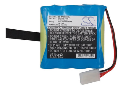 4.8V, 4000mAh, Ni-MH Battery fits Trimble, Gis Tsce, H-075-335-200r-032, 19.2Wh