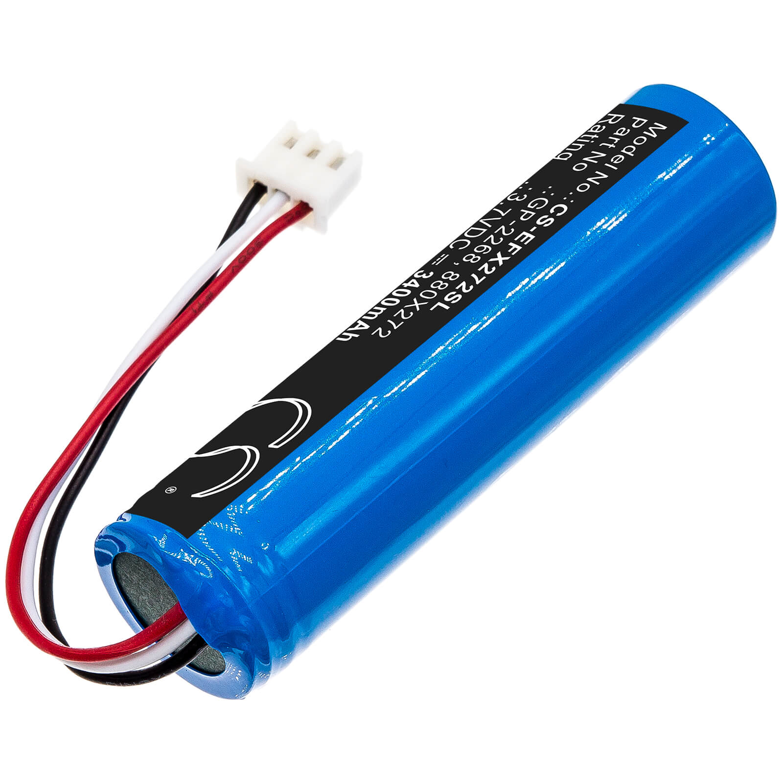 3.7V, 3400mAh, Li-ion Battery fits Exfo, Ex1, 12.58Wh